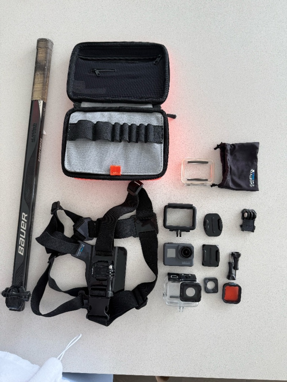 NEW GoPro HERO6 Black Action Camera Bundle w Multiple AccessoriesCase & SD Card